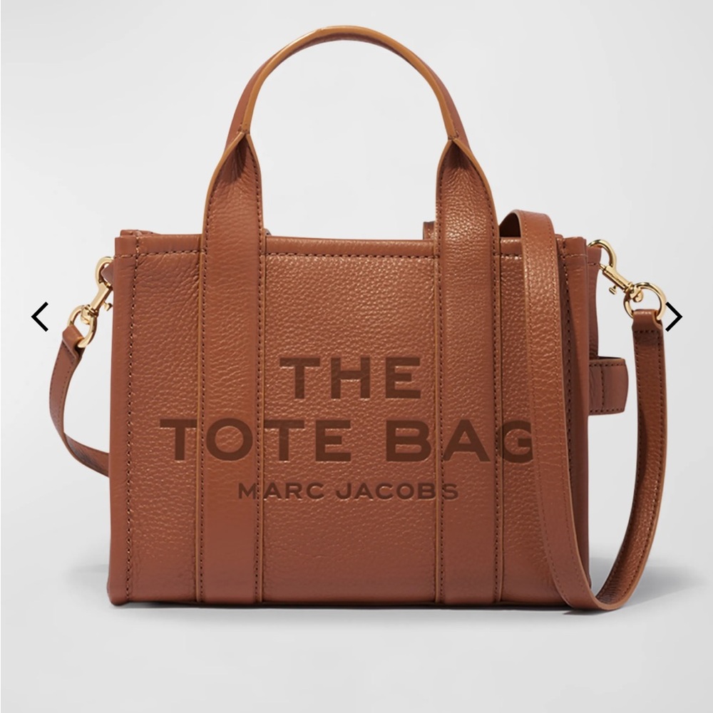 Marc Jacobs The Small Leather Tote Bag - Brown / Argan Oil